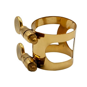 5 Pieces Metal Ligature Clip Clamp for Saxophone Mouthpiece Golden
