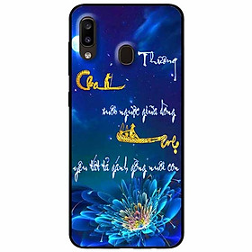 Ốp lưng in cho Samsung A20/ A30 Mẫu Thư Pháp Cha Mẹ
