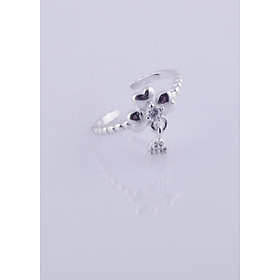 Nhẫn bạc nữ S925 Italia Bạc Xinh Huệ Ngân Cỏ bốn lá may mắn RR1372