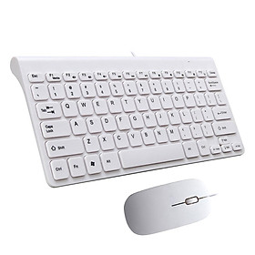 Universal 78 Keys USB2.0 Wired Gaming Keyboard And Mouse Combinations (1 Pack) White