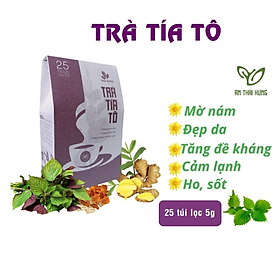 Trà Tía tô Thái Hưng 25 túi lọc x 5g- Tăng cường đề kháng, giảm ho