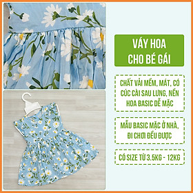 Váy Hoa Cho Bé Gái Sơ Sinh Đến 12 Tháng Tuổi NB House Kids (3.5Kg - 12Kg)