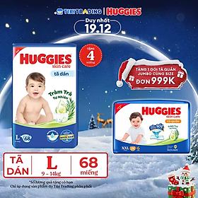 Tã dán Huggies Skincare Super Jumbo L68