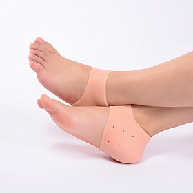 Bộ 10 đôi lót gót Silicon bảo vệ gót chân và cổ chân - Màu Da