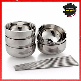 Mua Bát Inox 304 Cách Nhiệt 2 Lớp Trơn Chất Liệu Inox Cao Cấp Tiện Dụng Giữ Mùi Thức Ăn Kích Thước 16-18-20cm