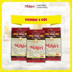 Bánh tráng cuốn mực hot trend bánh tráng gạo Mikiri nhúng không dính x 200gr - Combo lựa chọn - 3 Túi Bánh