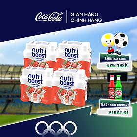 Lốc 24 Chai Thực phẩm bổ sung Nước uống sữa trái cây Nutriboost Energyze Blend 297ml/Chai Sale 25.07 Coca-Cola Official Store