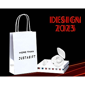 DESIGN 2023 - Quà tặng bạn trai - Quà tặng bạn gái - Tai Nghe Bluetooth 5.0 Không Dây Nhét Tai Mini - Thể Thao Thông Minh loại 1 - FULL túi hộp quà tặng sang trọng