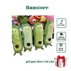 Gấu bông quả bơ dài nhồi bông size nhỏ 45 cm