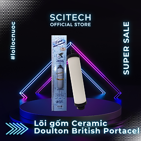 Mua Lõi Gốm Ceramic Doulton British Portacel 7.5 inch by Scitech - Lõi số 1 máy lọc nước Nano Aquastar và máy lọc nước Nano/RO (Dùng thay thế lõi PP) - Hàng chính hãng