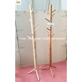 Cây treo JAPAN gỗ cao su 100% 3 chân tròn cao 176cm - STANDING HANGER WOOD NATURAL TC205