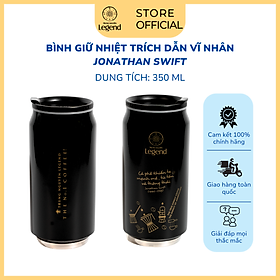 Bình giữ nhiệt Trung Nguyên Legend 350ml – Truyền cảm hứng từ 5 trích dẫn vĩ nhân - Mẫu ngẫu nhiên
