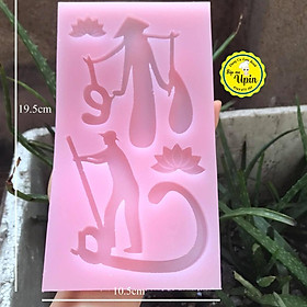 Mua Khuôn Silicone chữ Cha Mẹ làm thạch bánh Sinh nhật/ Thạch rau câu