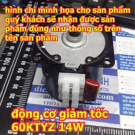 Mua ĐỘNG CƠ GIẢM TỐC 220VAC 60KTYZ TRỤC 8MM 10/30/60/110V/P 14W kde4648