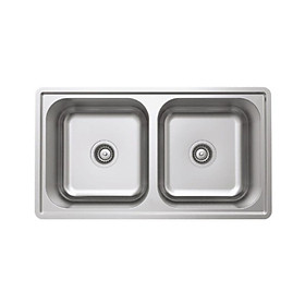 Mua (Hàng Chính Hãng) Chậu Rửa Chén Hafele HS20-SSN2R90M 567.20.493 - Inox 304 - Ngang 86 cm
