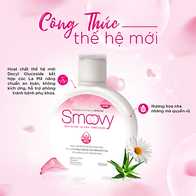 Dung dịch vệ sinh phụ nữ thế hệ mới Smoovy sạch dịu nhẹ - an toàn - kháng khuẩn 150ml