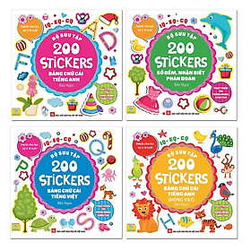 Sách - Bộ Sưu Tập 200 Stickers Phát triển trí thông minh, sáng tạo (Dành cho bé từ 2-8 tuổi) - ndbooks