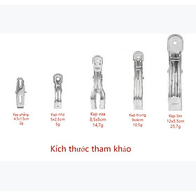 Kẹp phơi quần áo chăn mền inox - Kẹp treo đồ đa năng nhiều cỡ