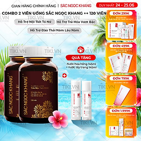 Combo 2 Hộp viên uống Sắc Ngọc Khang ++ hỗ trợ hạn chế lão hóa, sạm da, nám da; hỗ trợ tăng cường nội tiết tố nữ