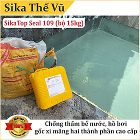 Mua Chống thấm bể nước hồ bơi cao cấp gốc xi măng hai thành phần - SikaTop Seal 109 (bộ 15kg)