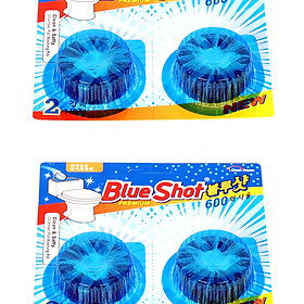 Hình ảnh Combo 2 Vỉ Tẩy Diệt Khuẩn Vệ Sinh Bồn Cầu Cao Cấp Hàn Quốc Blueshot