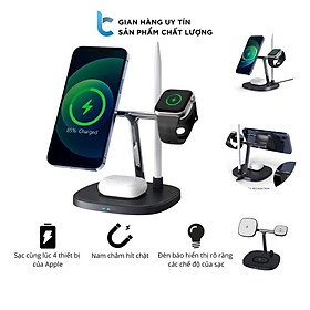 Mua Dock/ Đế Sạc Không Dây WIWU Power Air 4in1 - Hàng Chính Hãng