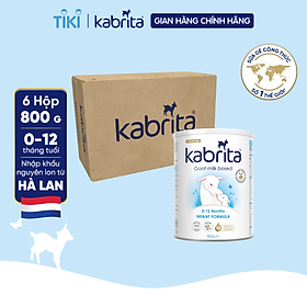 Thùng 6 lon Sữa dê Kabrita số 1 cho trẻ từ 0 -12 tháng - Lon 800g