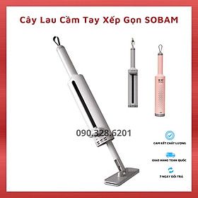 Cây Lau Nhà Tự Vắt Thông Minh SOBAM, Chổi Lau Nhà Tự Vắt Mini TẶNG MÓC TREO