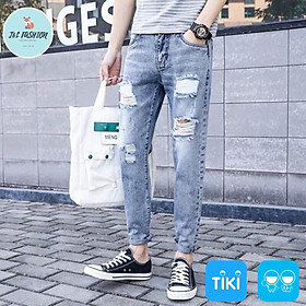 Quần Jean Nam Màu Xanh Mẫu Mới, Phong Cách Thời Trang Cao Cấp ms122