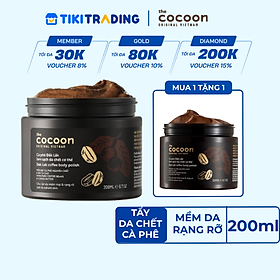 Tẩy da chết cơ thể cà phê Dăk Lăk  Cocoon - Hũ 200ml