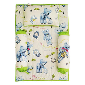 Hình ảnh Bộ 4 Món Ga Gối Cho Bé Sleep Baby Good Friends - F84