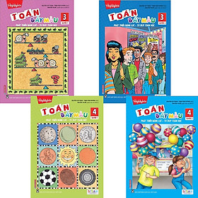 COMBO TOÁN BẢY MÀU - PHÁT TRIỂN NĂNG LỰC, TƯ DUY TOÁN HỌC LỚP 3 + LỚP 4 (BỘ 4 CUỐN)
