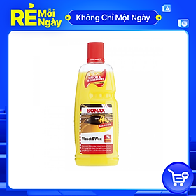Nước rửa xe và wax bóng sơn kết hợp Sonax Wash & Wax 313341 1000ml