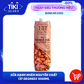 Sữa Hạt Hạnh Nhân Nguyên Chất 137 DEGREES 1000ml