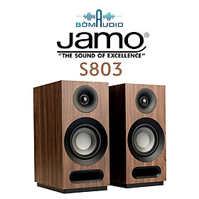 Mua JAMO S803 | Cặp Loa Nghe Nhạc Độc Đáo Đến Từ Jamo_Đan Mạch - Màu Walnut - Công Nghệ Aluminized Polyfiber - Công Suất 160W - Treb 25mm Dome Mềm + Loa Mid/Bass 12 7cm Cone Sợi Poly Mạ Nhôm - Độ Nhạy 87dB x 8ohms - Cầu Loa Kép | Hàng Chính Hãng _ Mới 100%