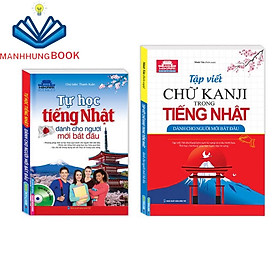 Sách - Combo 2 cuốn tiếng Nhật dành cho người mới bắtđầu+Tập viết chữ KANJI trong tiếng Nhật dành cho người mới bắt đầu