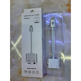 Mua Phụ Kiện Chia Tai Nghe Dành Cho  iphone kết hợp Bluetooth Lightning 1 ra 2 Sạc Lightning và 3.5 Âm Thanh
