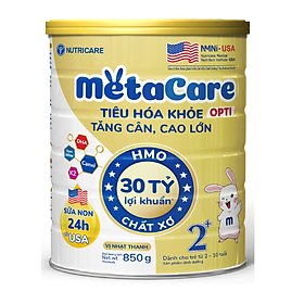 Sữa Công thức MetaCare Opti 2+ lon 850g