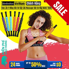 Con Lăn 9 Răng, Gậy Lăn Massager Roller Stick Dãn Cơ Mát Xa Thư Giãn Toàn Thân Đa Năng - Hãng dododios