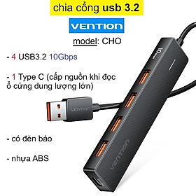 Mua Hub usb 3.2 10Gbps mở rộng 4 cổng usb cho Laptop/ PC Vention CHO  _ Hàng chính hãng