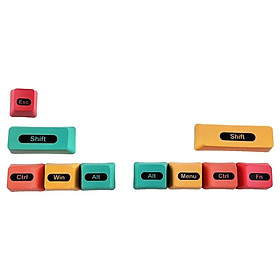10 PCS CMYK Dye Sub PBT Keycaps Win Màu Sublimation R1 Shift Bổ sung Vị trí Key Keycaps khác nhau