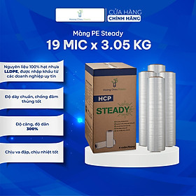 Mua Màng Co Bọc Hàng PE Steady HOÀNG CHÂU PLASTIC Khổ 19mic x 500mm x 3.05 Cách Điện Nhiệt Và Chống Thấm