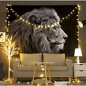 Mua  Tặng kèm Đèn led + móc treo  Thảm treo tường trang trí phòng ngủ - Tranh vải decor vintage Kích thước 150x130 cm  100x70cm