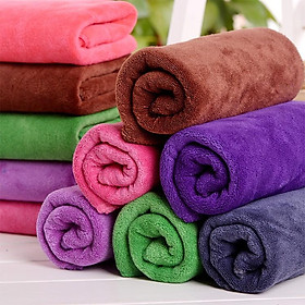 Khăn Lau Xe Microfiber Mềm Mịn Thấm Hút Nước Tốt Chuyên Dụng Lau Rửa Ô Tô Xe Hơi Xe Máy (nhiều màu)