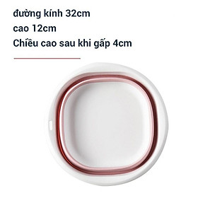 Mua Chậu Gấp Gọn Chậu gấp gọn đa năng tiết kiệm không gian thau rửa mặt du lịch tiện lợi chất liệu nhựa slicon
