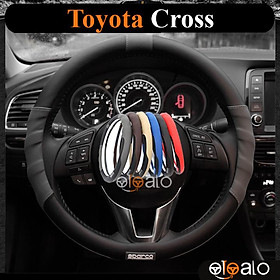 Bọc vô lăng da PU dành cho xe Toyota Cross cao cấp SPAR - OTOALO