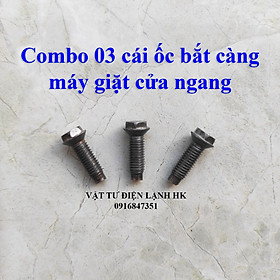 Mua (COMBO 3 cái) Bu lông ốc bắt càng giữ lồng máy giặt cửa ngang - bulong chảng ba chạc MG cửa trước