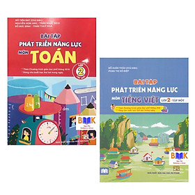 Sách -(Combo)Bài Tập Phát Triển Năng Lực Môn Tiếng Việt + Toán  2 Tập 1 (Cánh Diều)