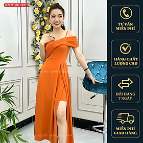 VÁY XOÈ CAM TRỄ VAI TRẺ TRUNG QUÝ PHÁI LUXURY ALICE DRESS