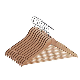 Mua Bộ 10 móc áo JYSK Sigfrid gỗ tự nhiên 44.5x23x1.2cm